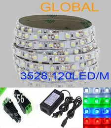 LED RIBBON Blue White White Red Warm Strip Light 5M 3528 SMD مرنة غير مقاومة للماء 120led مع موصل مع 12 4A Power 7789430