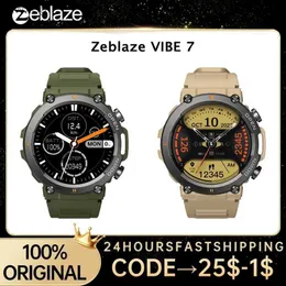 Smart Watches Zeblaze Vibe 7 Rugged Smartwatch 1.39 IPS 24/7 Health Management Bluetooth Call 100+ Sports Modes Smart Watch For Men YQ240125