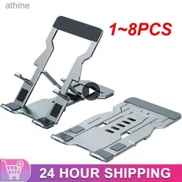 Tablet PC Stands Tablet PC Stands 1 ~ 8PCS Liga de alumínio 360 Metal Desk Suporte para telefone móvel Suporte ajustável para tablet de mesa para iPad YQ240125