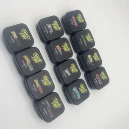 wholesale nuove bottiglie vuote per imballaggio Jungle Boys Barattolo di cera sbriciolata Barattoli di vetro trasparente da 9 ml con coperchio resistente ai bambini per contenitori concentrati di resina viva