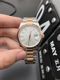 EW Factory Men and Women's Universal Watch Date Just Designer Watch 36 مم ساعة ميكانيكية أوتوماتيكية ساعة الياقوت الزجاجية المقاومة للماء مع بطاقة ضمان مربع