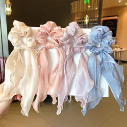 New Fashion Bowknot Elastic Hair Bands Hair Ties Halloween Long Solid Ribbon Ponytail Holder Hair Ring for Women Girls Accessories1206982