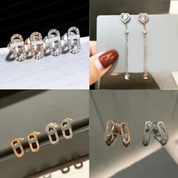 Designer High-quality Ear Studs Messikas Series Single Diamond Sliding Asymmetric Earrings Earrings for Women Festival Jewelry Gift