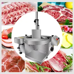 220V Ultra-Thin Stainless Steel Meat Slicer Commercial Electric Automatic Fresh Meat Cutting Machine