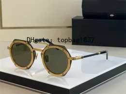 10a Top Qualität Herren Sonnenbrille Luxus Marke Design Mode Stil Spiegel Sonnenbrille Shades Steampunk Retro Vintage Mann Brille Frauen Hexagon Brillen 006 mit Box