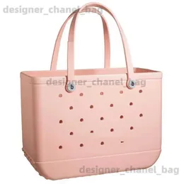 Totes Large Open Rubber Washable Beach Bags Waterproof Sandproof Portable Outdoor ToteLightweight Cute T240125