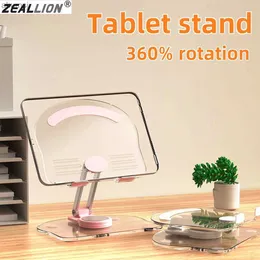 Tablet PC Stands Transparent Acrylic Desktop Tablet Desktop Stand Suitable for iPad Mi Pad Phone Stand YQ240125