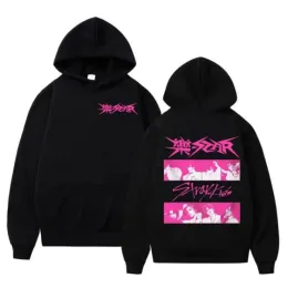 Kpop Stray Kids Rock-Star Album Funny Hoodie Hip Hop Graphic Sweatshirt Poleron Hombre Unisex Streetwear Harajuku Tracksuit