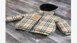 A082 Piumino per neonati di lusso per neonati Cappotto con cappuccio per neonati Abbigliamento per bambini Giacche spesse calde Neonate Ragazzi Vestiti Doublesided 5374927