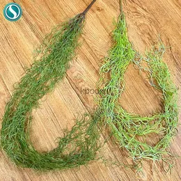 Faux Floral Greenery Plantas artificiais Grama verde rattan guirlanda decoração de suspensão de parede 90 cm Ivy Home Room Rattan festa de casamento decoração de flores falsas YQ240125