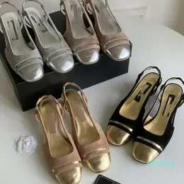 Sandália de dedo do pé clássico feminino bege preto bloco saltos bomba sapatos vintage intertravamento mary jane ballet apartamentos primavera verão sapato