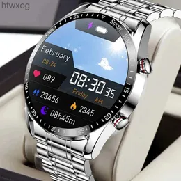 스마트 시계 새로운 ECG+PPG Smart Watch Men Bluetooth Call Smart Clock Sports Fitness Tracker Smartwatch 2022 Android iOS YQ240125 용 Smart Watch