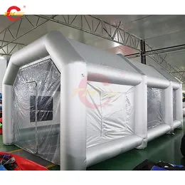 Cabine de pulverização inflável de venda quente 8x4x3mH (26x13.2x10ft) com ventilador cabine de pintura inflável com sistema de filtro