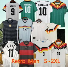 Deutschlands Vintage-Fußballtrikots 1990 1992 Götze KLOSE 1994 1998 1988 Retro Littbarski BALLACK KLINSMANN Matthias 1996 2004 MatthAus Hässler Bierhoff KLOSE-Shirt