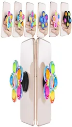 Giocattoli Push Bubble stick Forza di presa Giocattolo sensoriale Supporto per telefono in silicone con antistress Ansia Pressione Finger Toys8354637