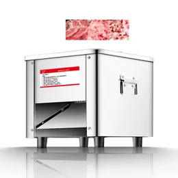 LINBOSS Kommerzieller Würfelschneider für Frischfleisch aus Edelstahl, Würfelschneider für Fleischprodukte, Würfelschneider für gefrorenes Fleisch, automatisches Schneiden