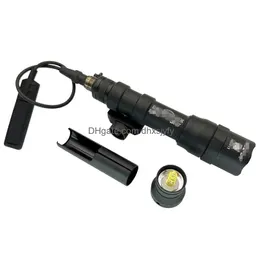 Taktiska tillbehör M600DF Belysning Scout LED -ficklampa Hunting Rail Mount Weapon Light for Outdoor Sports Drop Delivery Outdoors DHPSD