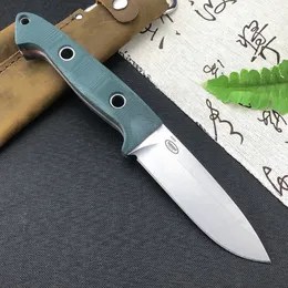 BM 162 Bushcrafter Tactical Fixed Blade Knife S30V Blade G10 Handtag med läderkohid Mantel skarp robust utomhus självförsvar Överlevnadskniv 15002 535