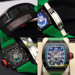 RichardMills RM030 zwarte keramische horloges automatisch mechanisch herenhorloge RM chronograaf mode vrije tijd zakelijk sporthorloge FUN 8TNZ