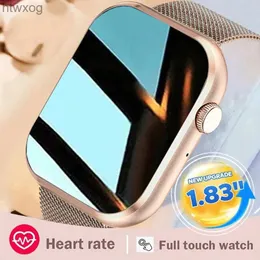 Умные часы Новые женские умные часы HD с полноэкранным сенсорным экраном и Bluetooth-вызовом, мониторинг сердечного ритма, умные часы для женщин подходят для YQ240125