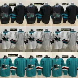 Personalizado Homens Mulheres Juventude Hóquei Jerseys San''Jose''Sharks 11 Andrew Coglian 62 Kevin Labanc 48 Tomas Hertl 72 William Eklund 92 Rudolfs Balcer 99