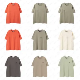 남자 패션 디자이너 Tshirt 가슴 편지 패턴 인쇄 인쇄 트렌디 한 느슨한 필수 슈트 셔츠 여름 짧은 슬리브 essientials mens t 셔츠를위한 고급 T 셔츠