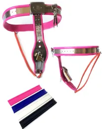 Stainless Steel Female Belt Y-style Lock Removable Cage Female Panties Bondage Sex Toys for Couples G7-5-576695409
