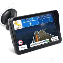 Accessori Gps per auto Xinmy Navigatore per camion da 9 pollici con parasole Navigatore satellitare Fm Bluetooth Navigazione Avin Mappe 8G integrate Drop D Dh5Gn