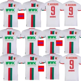 23/24 Augsburg MensファンサッカージャージDemirovic Maier Beljo Gumny Oxford Pfeiffer Gouweleeuw Rexhbecaj Vargas Breithaupt Uduokhai Home Football Shirts