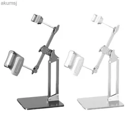 Supports pour tablettes Double Support Clip Support de tablette Support de téléphone pour Support iPad Sansung Lenovo Support de tablette de téléphone pour 4.7 à 11 Stand YQ240125