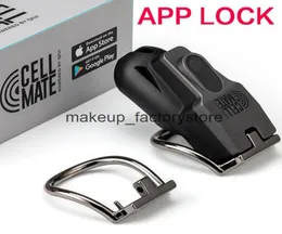 Массажное приложение Bluetooth с дистанционным управлением Cell Mate Мужское устройство Клетка для пениса Замок с рукавом для пениса БДСМ Секс-игрушки для мужчин5662348
