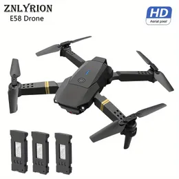 E58 Drone Quadcopter UAV: 3 baterias, câmera HD, retenção de altitude, luzes LED duráveis em ABS - presente perfeito para crianças e adultos! Natal, Halloween, presente de Ação de Graças