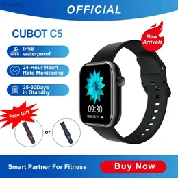 الساعات الذكية Cubot C5 5ATM Waterproofwatch معدل ضربات القلب سعر ضربات القلب الشاشة اللمس اللياقة البدنية سبورت واقع ذكي للرجال النساء Android IOS YQ240125