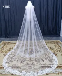 Selfie Bridal Veil Long Lace Tiara Metal Comb Wedding Accessories White Ivory Wedding Dress Matching 240123