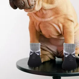 Hundebekleidung 8 Stück Stiefel Haustiersocken Strümpfe für Haustiere Protektoren Die M Warme Schuhe Katzen