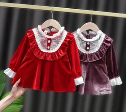 Girl039s Elbiseler Menoea Bebek Kızlar Patchwork gevşek moda sonbahar yürümeye başlayan çocuk çocuk