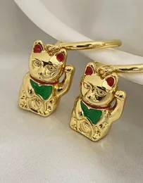 Очаровательные вневременные серьги-кольца Wonder Glam Maneki Neko для женщин, готические дизайнерские серьги для вечеринок Ins Fancy Emo, редкий подарок Kpop, Япония 6631