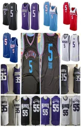 Баскетбольные майки City Earned Edition DeAaron 5 Fox Marvin 35 Bagley III Chris 4 Webber Jason 55 Williams, мужские сшитые размеры S3XL2562714