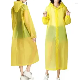 Regnrockar eva hög kostym camping regn 1 st män kvinnor regnrock förtjockad kappkvalitet vattentätt unisex regnkläder återanvändbar