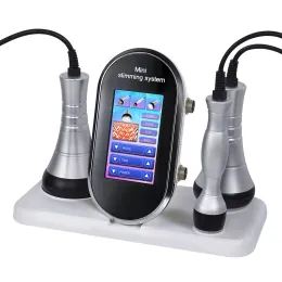 Mini 3in1 40k 캐비테이션 RF 슬리밍 기계 초음파 지방 용해 체중 감소 무선 주파수 피부 강화 얼굴 리프팅 바디 Shapi