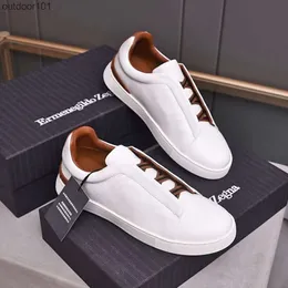 Men's Shoes Johnny High end Casual Shoes Genuine Leather One Step Board Shoes New Trendy and Trendy Men's Lazy Shoes