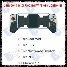 Game Controllers Joysticks New Stock Jk02 Retractable Mobile Game Controller Semiconductor Heat Sink Android Ios/switch Universal Easy To Play Games YQ240126