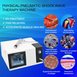 New Shockwave Physiotherapy Instrument ed 공압 외계 성 충격파 요법 기계 통증 완화 신호 이완 마사지