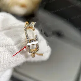 Anello da donna di design Romantico e alla moda Classico Messik Oro rosa scorrevole Tre diamanti Gioielli personalizzati Regalo di lusso per la festa della mamma per la mamma Vendita calda