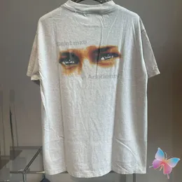 T-shirt 24ss in cotone girocollo a maniche corte T-shirt moda casual sciolto uomo donna magliette foto reali