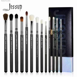 Макияж щетки jessup Eye Makeup щетки, установите профессиональные смеси для смеси глаз Синтетические смеси теневой складки карандаш Smoky T338 Q240126