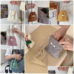 Sacos de armazenamento Dstring Bag Cosméticos Moda Embreagem de Viagem para Mulheres Senhoras Feminino Drop Delivery Home Garden Housekeeping Organização OTQ8L