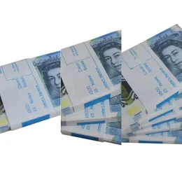 Prop Money uk Pounds GBP Bank Game 100 20 Notes本物の映画版映画を再生する偽のキャッシュカジノフォトブースProps4aw8wiq2