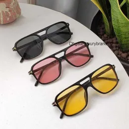 Oculos de Sol Glasses Fashion Sun Sunglasses Ford Women UV400 남성 브랜드 대형 디자이너 TF 사각형 Masculino Blue Sliver Tom