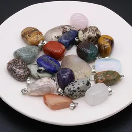 Equipamento atacado 30 peças de pedra semipreciosa natural forma irregular pingente colar brincos para fazer joias acessórios presente